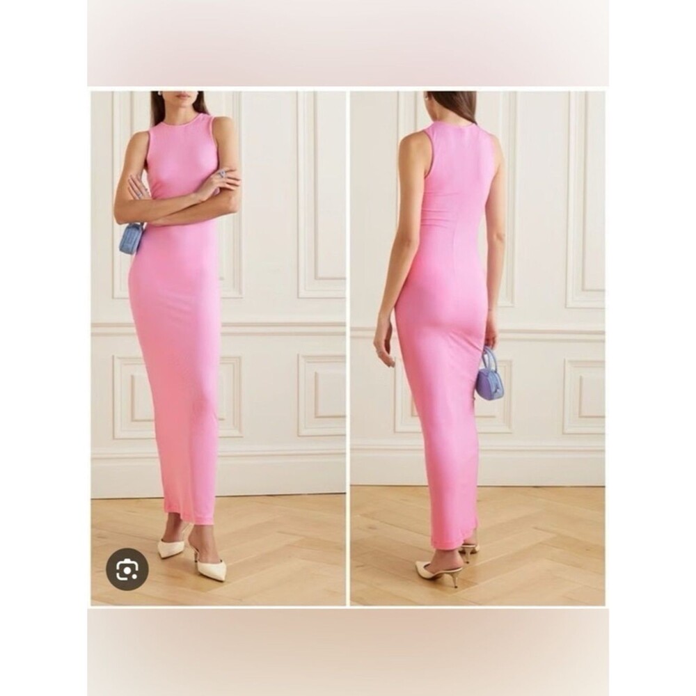 SKIMS Soft Lounge Sleeveless Long Dress in Cotton Candy size Medium